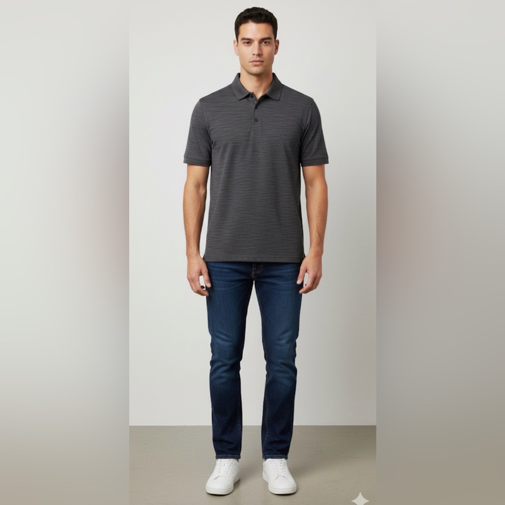 Haggar Cool 18 performance Charcoal Polo Shirt #sportcore #mensactive #casualfit